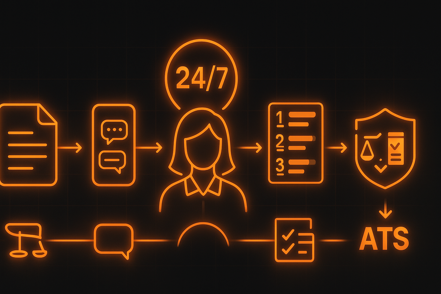 AI recruiting platform running 24/7 automated interviews